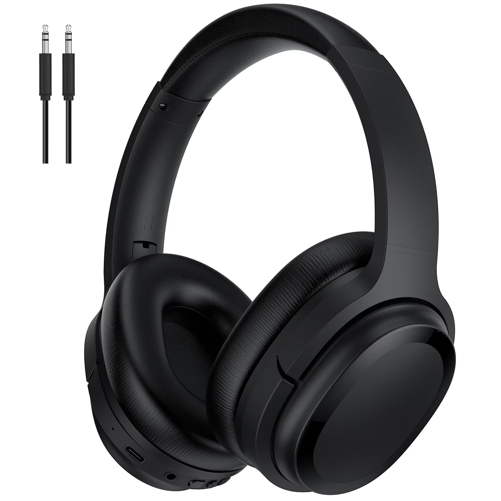 SE7 Active Noise Cancelling Headphones Wireless Bluetooth Headphones over Ear with Mic/Aptx, Comfortable Protein Earpads 30H Playtime, Foldable Headphones for Travel/Work - Dark Green